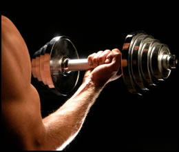 weight lifting dumbbells